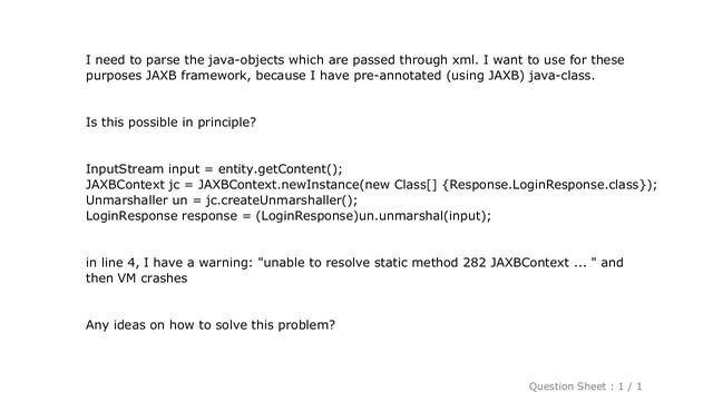 Android : Using JAXB with Google Android смотреть онлайн