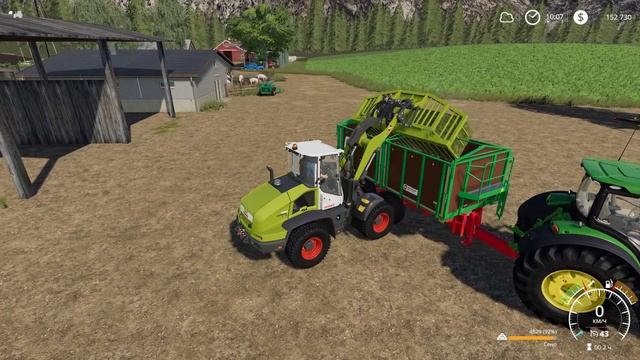 Farming Simulator 19 - Арендовал погрузчик. Поставил навес - Фермер в Штате МОНТАНА # 37 смотреть онлайн
