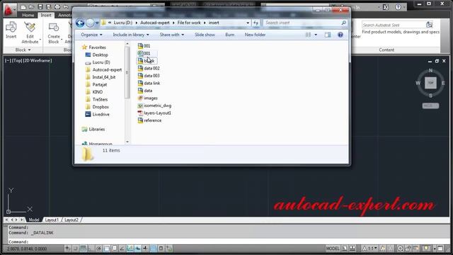 2.20 How to use command data link in autocad смотреть онлайн