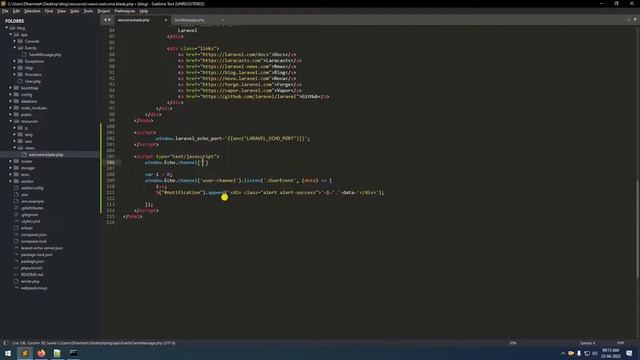 Laravel Real time Chat | Laravel Chat System | Laravel Event Broadcasting with Socket.io and Redis смотреть онлайн