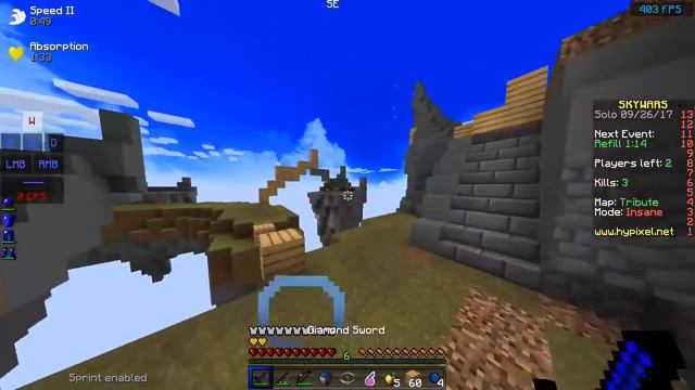 ЭПИЧНЫЕ МОМЕНТЫ ПЕРЛЫ БЛОКИ КОМБО [Hypixel Skywars- Mini Game] смотреть онлайн