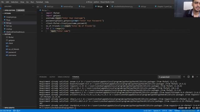 AUTOMATE FB CHAT USING PYTHON PART-1 смотреть онлайн