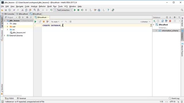Что такое JDBC? Основы JDBC. Урок 1 смотреть онлайн