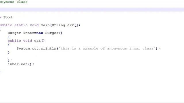 17.1 Anonymous Class in Java смотреть онлайн