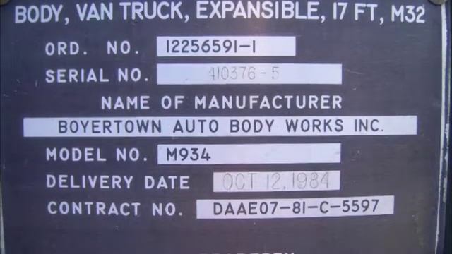 AM General M934 Overhauled Van Truck on GovLiquidation.com смотреть онлайн