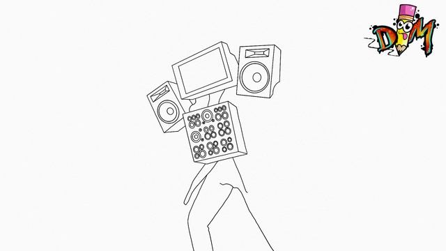 HOW TO DRAW TITAN TVMAN UPGRADE FROM SKIBIDI TOILET | STEP BY STEP | Como Dibujar A Titan Tvman