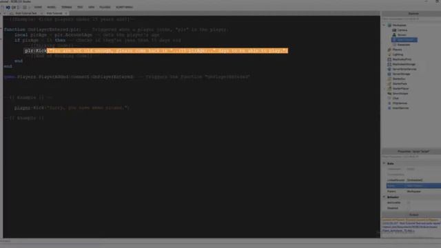 Kicking Players In Roblox | 60 Second Scripting ?? смотреть онлайн