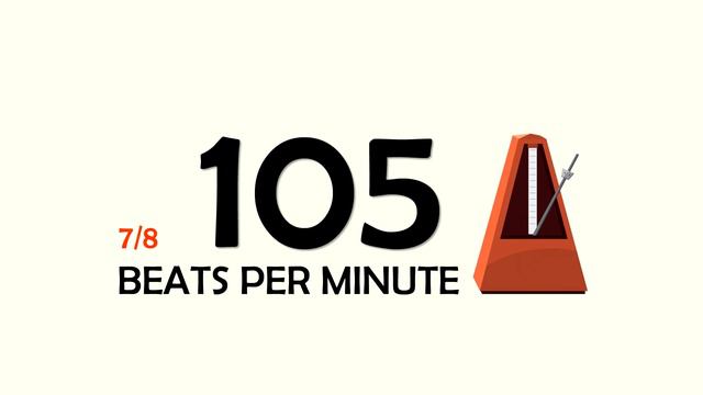 105 BPM 7/8 Metronome смотреть онлайн