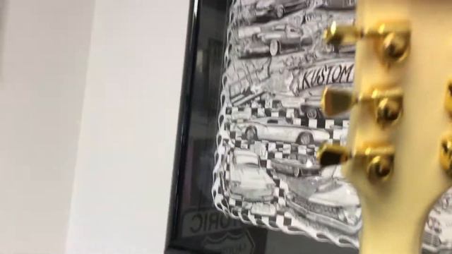 Chibson unboxing video DH Gate 1974 style Les Paul Custom смотреть онлайн