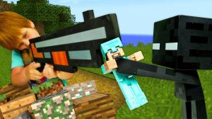 Майнкрафт видео обзор - Стив Minecraft Lego против Эндермена! - Онлайн игры битвы для мальчиков