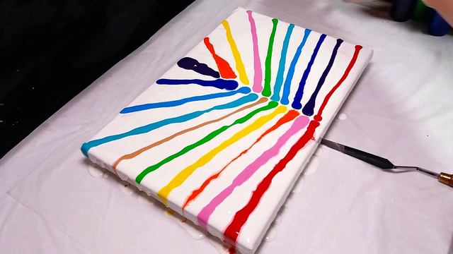 빗으로 긋고 흘리기~ comb pour~ #Fluid Art #Acrylic Pouring смотреть онлайн