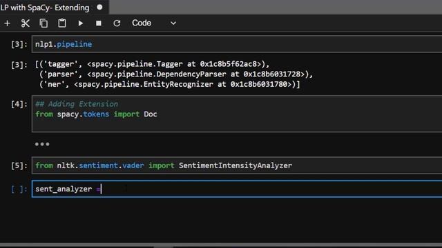 SpaCy Python Tutorial - Adding Extensions in SpaCy (How to use Sentiment Analysis) смотреть онлайн