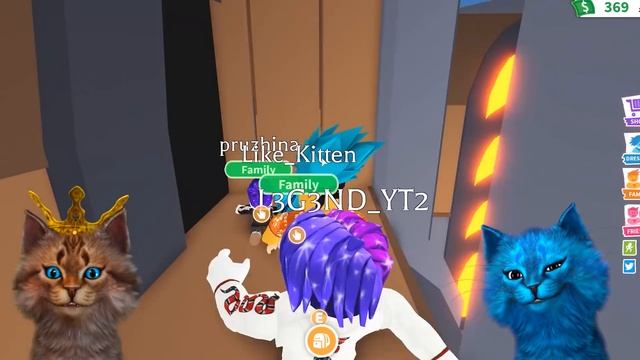 КАК РОС МОЙ КОТЁНОК ЛАЙК в ROBLOX! УДОЧЕРИ МЕНЯ В РОБЛОКС roblox adopt me смотреть онлайн