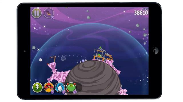 Angry Birds Space 7-14 Cosmic Crystals (3 Stars) смотреть онлайн
