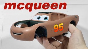 Как я делаю Молнию Маккуин из пластилина своими руками, стадия лепки