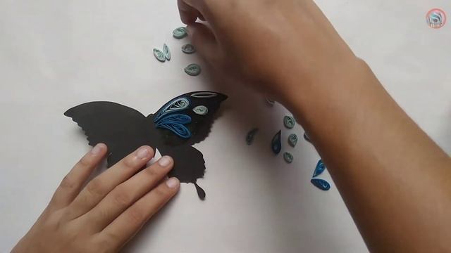 Paper quilling butterfly ? ? - How to make paper butterfly смотреть онлайн