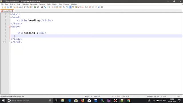 Belajar HTML - HTMl heading #fruhtml смотреть онлайн
