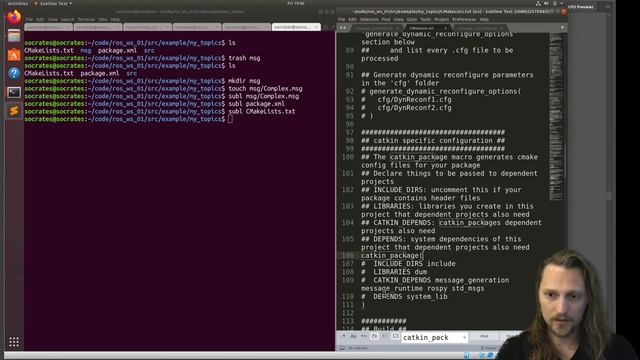 07.03 Custom ROS messages смотреть онлайн