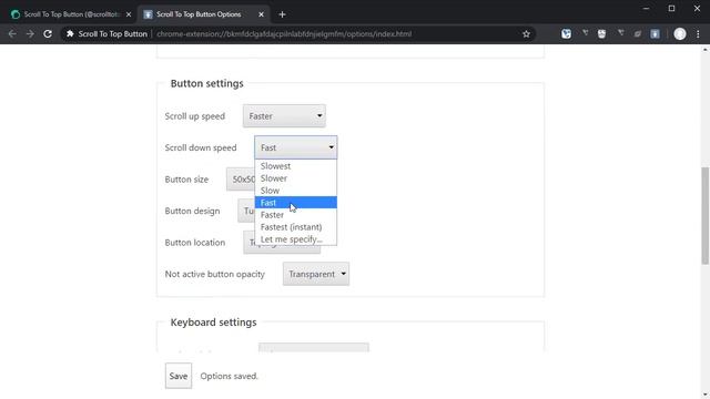 Expert button modes | Scroll To Top Button extension (add-on) demo смотреть онлайн