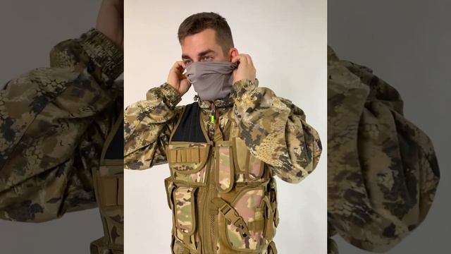 cotton grey transf Балаклава PRO Подшлемник Х Э трансформер Серый 2 смотреть онлайн