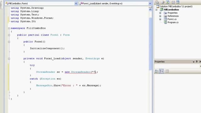 [C#] Fill a ComboBox with a text file смотреть онлайн