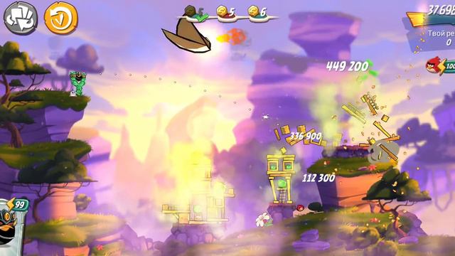 игра angry birds 2. тренировочный лагерь могучего орла. смотреть онлайн