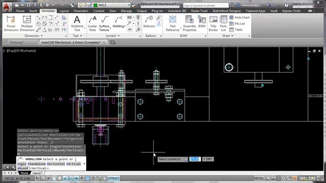 AutoCAD Mechanical Balloons смотреть онлайн