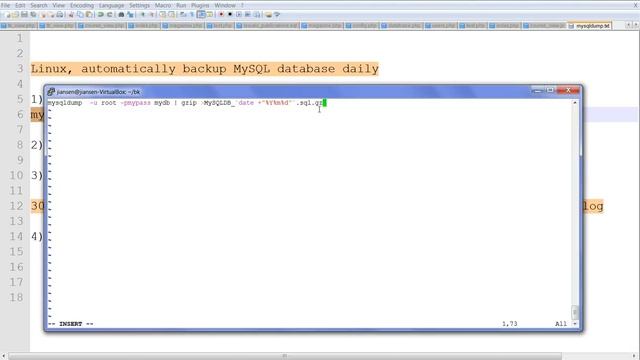 Linux, automatically backup MySQL database daily смотреть онлайн