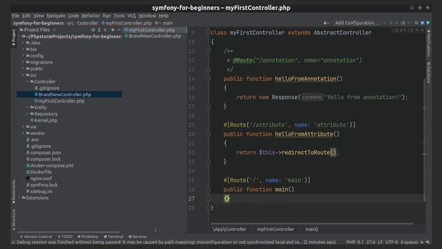Symfony 6 - Controller response type: redirecting смотреть онлайн