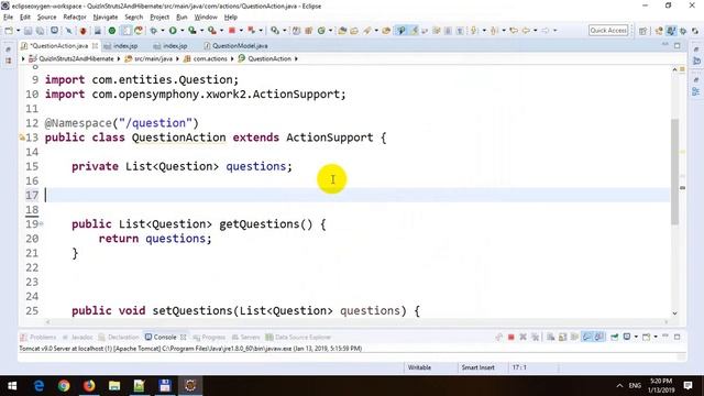 Creating Online Quiz Application using Struts 2 and Hibernate смотреть онлайн