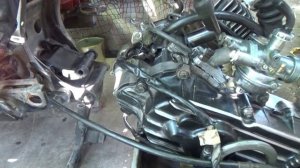 #Двигатель-монтаж на раму