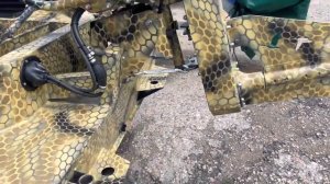 Лодка болотоход 4.7м. Мотор болотоход Зонгшен 35 лс!