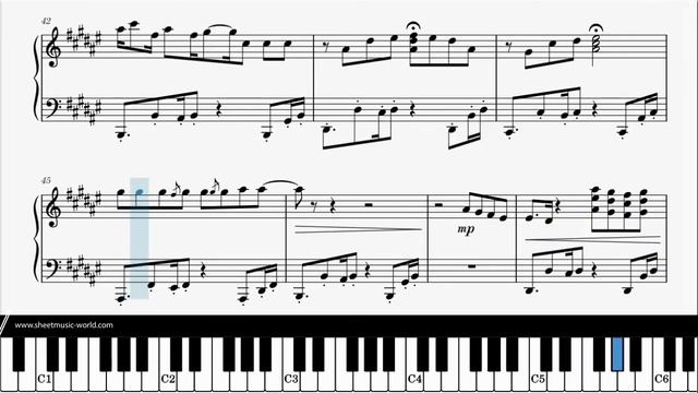 Attention Version Peter Bence - Charlie Puth - Piano (Sheets - Tutorial Piano score) смотреть онлайн