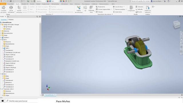 Autodesk Inventor 2022: Inserción de chaveta, rodamientos, arandelas de fijación смотреть онлайн