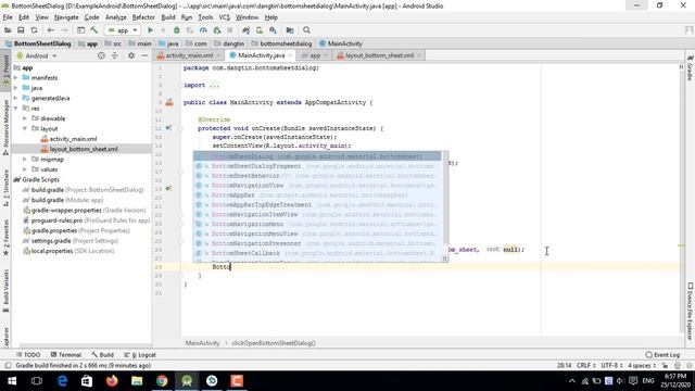 Bottom Sheet trong Android - Part 2 (BottomSheetDialog) - [Android Tutorial - #42] смотреть онлайн