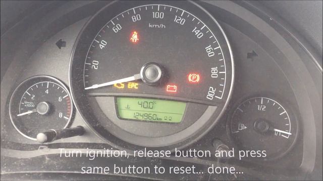 Škoda Citigo oil service reset смотреть онлайн