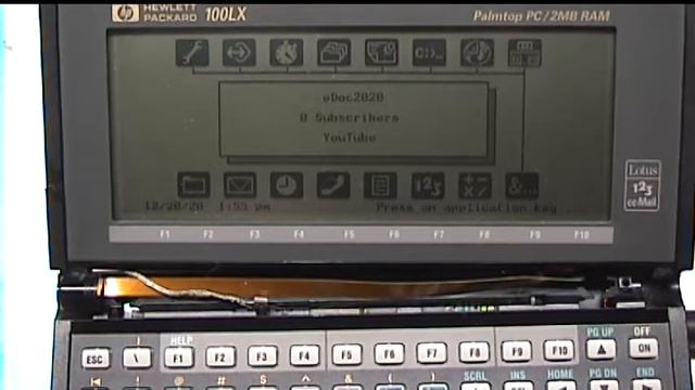 A pocket-sized MS-DOS computer? The HP 100LX Palmtop #DOScember - eDoc2020 #5 смотреть онлайн