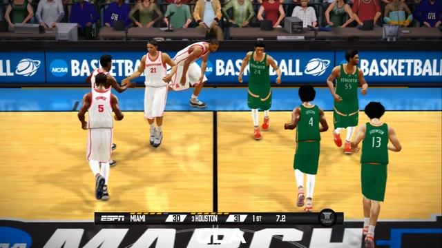 Miami vs. Houston | 2023 March Madness Legacy Mod | Simulation | NCAA Basketball 10 PC смотреть онлайн