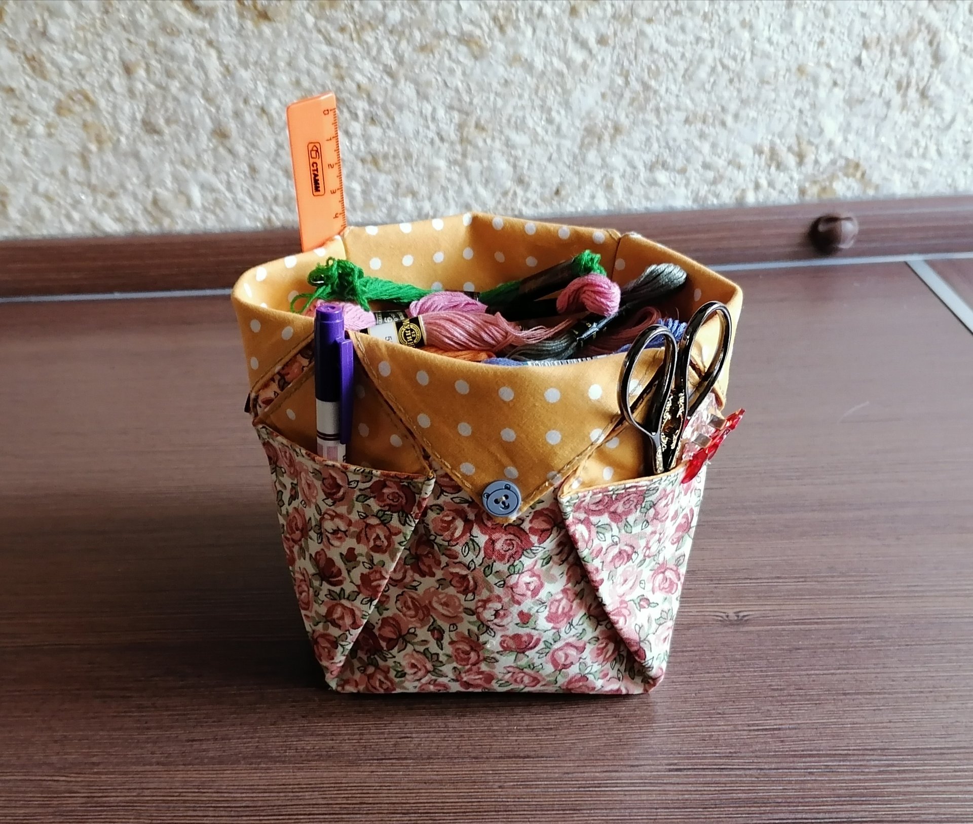 Текстильная корзина своими руками. смотреть онлайн