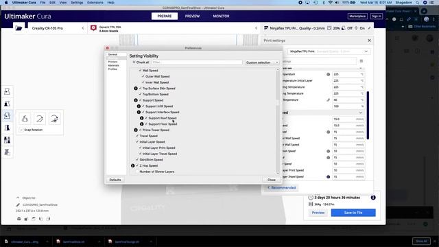 Ninjaflex Settings in Cura смотреть онлайн