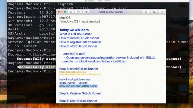 GitLab Beginner Tutorial 5 | How to install GitLab Runner on Mac OS смотреть онлайн