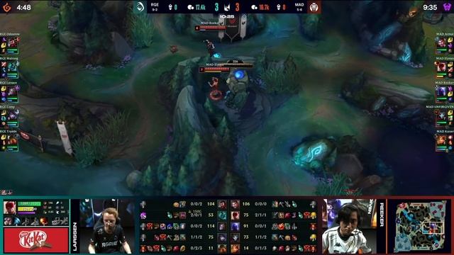 RGE vs. MAD - Неделя 6 День 1 | LEC Весенний сплит | Rogue vs. MAD Lions (2022) смотреть онлайн