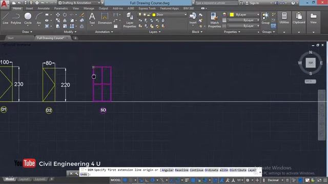 Autocad full course Joinery Details Doors and Windows / civil engineering смотреть онлайн