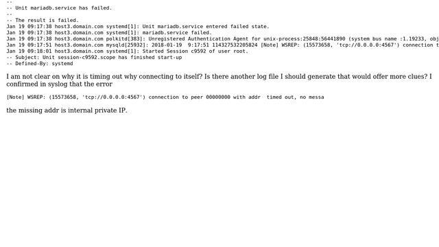 DevOps & SysAdmins: MariaDB Galera cluster - 3rd node can not start/connect смотреть онлайн