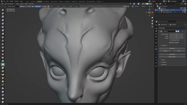 Blender Sculpting From ZERO to HERO Part 04 Remesh Multires смотреть онлайн