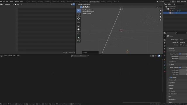 How to make Snowfall in Blender with Geometry Nodes смотреть онлайн