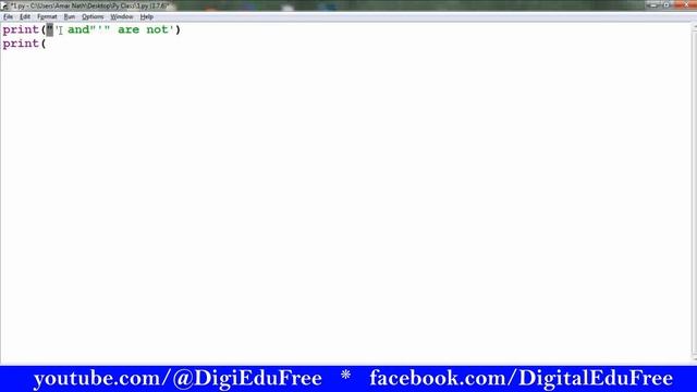 String Literals in Python | Python with DigiEduFree смотреть онлайн