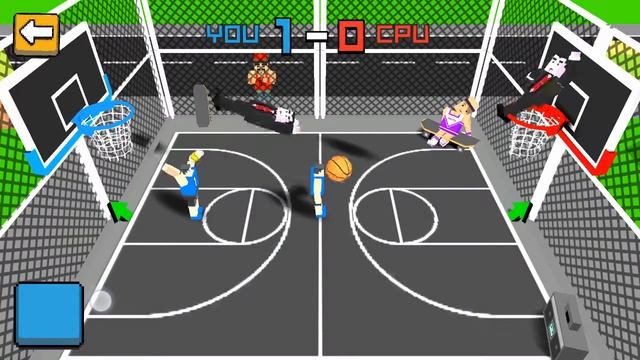 Cubic Basketball 3D android game смотреть онлайн