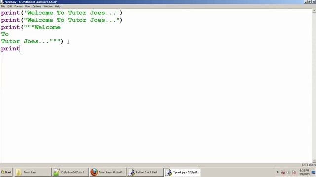 Python Tutorial : Printing Values In Python Tamil Part-5 смотреть онлайн