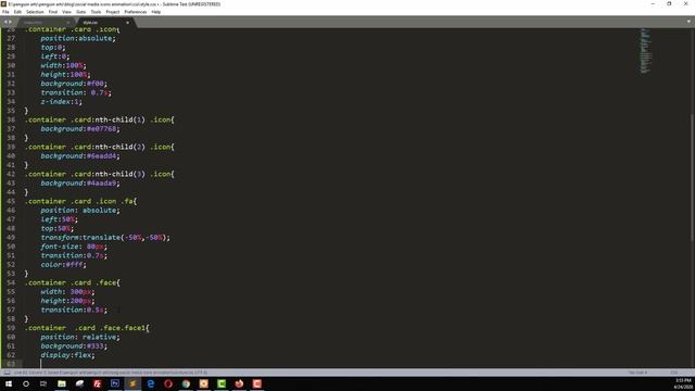 Create Social Media Icons Animation CSS & HTML смотреть онлайн